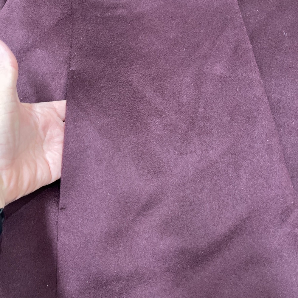 Cinzia Rocca Icons Coat Wool Cashmere Blend Dark Purple 16 Professional Classic - Picture 13 of 16